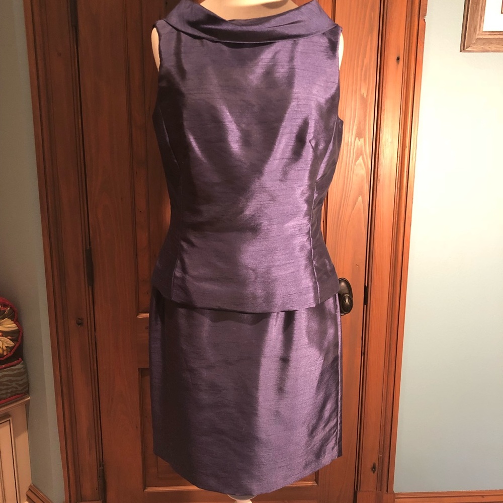 Purple top and skirt